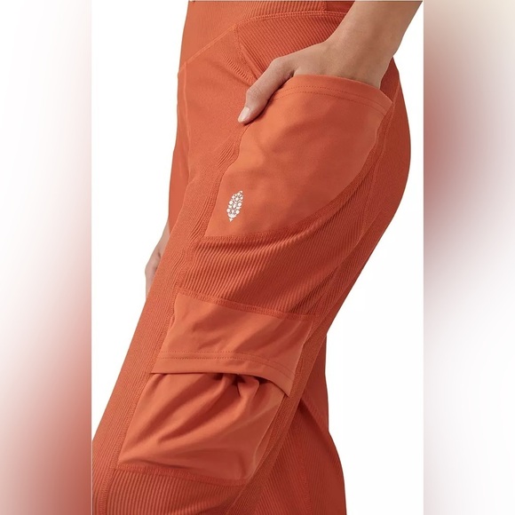 FP MOVEMENT Take A Hike Harem Pants Dried Saffron Terracotta NWT - Picture 15 of 16